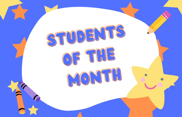  Student of the Month Announcement
